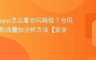 船讯网app怎么看台风路径？台风与船舶航线叠加分析方法【安全必看】