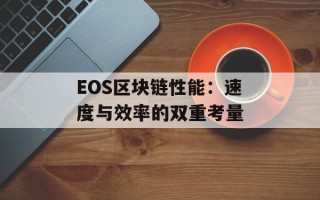 EOS区块链性能：速度与效率的双重考量