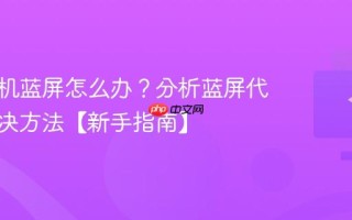 电脑开机蓝屏怎么办？分析蓝屏代码与解决方法【新手指南】
