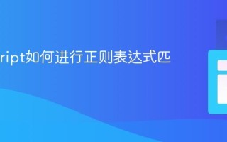 Javascript如何进行正则表达式匹配？