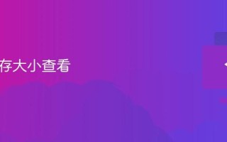 电脑显存大小查看