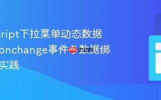 JavaScript下拉菜单动态数据展示：onchange事件与数据绑定最佳实践