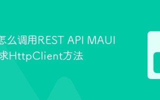 MAUI怎么调用REST API MAUI网络请求HttpClient方法