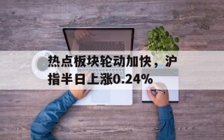 热点板块轮动加快，沪指半日上涨0.24%
