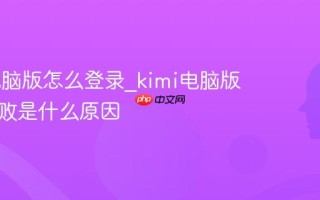 Kimi电脑版怎么登录_kimi电脑版登录失败是什么原因