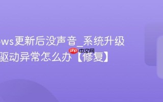 Windows更新后没声音_系统升级后声卡驱动异常怎么办【修复】