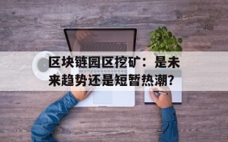 区块链园区挖矿：是未来趋势还是短暂热潮？