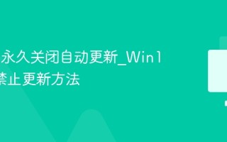Win11永久关闭自动更新_Win11彻底禁止更新方法