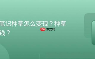 小红书笔记种草怎么变现？种草怎么赚钱？