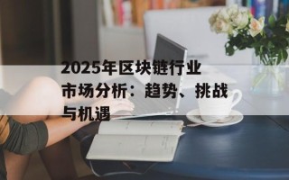 2025年区块链行业市场分析：趋势、挑战与机遇