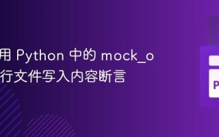如何使用 Python 中的 mock_open 进行文件写入内容断言