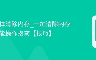 一加怎样清除内存_一加清除内存优化性能操作指南【技巧】