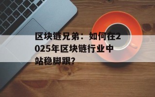 区块链兄弟：如何在2025年区块链行业中站稳脚跟？