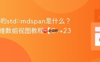 C++23的std::mdspan是什么？C++多维数组视图教程【C++23】