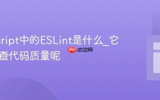 JavaScript中的ESLint是什么_它如何检查代码质量呢