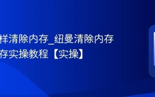 纽曼怎样清除内存_纽曼清除内存释放缓存实操教程【实操】