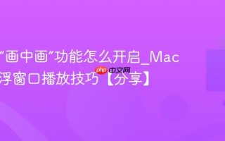 Mac的“画中画”功能怎么开启_Mac视频悬浮窗口播放技巧【分享】