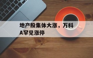 地产股集体大涨，万科A罕见涨停
