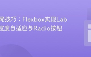 CSS布局技巧：Flexbox实现Label元素宽度自适应与Radio按钮优化