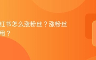 图文小红书怎么涨粉丝？涨粉丝有什么用？