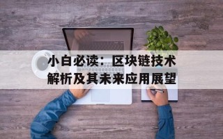 小白必读：区块链技术解析及其未来应用展望