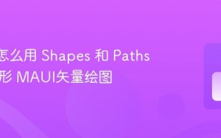 MAUI怎么用 Shapes 和 Paths 绘制图形 MAUI矢量绘图