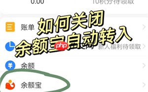 支付宝余额宝自动转入怎么关闭 支付宝余额宝自动转入关闭会影响收益吗