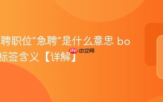 boss直聘职位“急聘”是什么意思 boss直聘标签含义【详解】