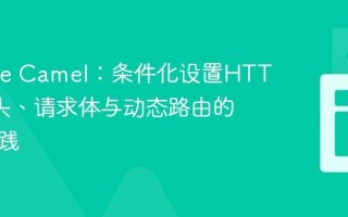 Apache Camel：条件化设置HTTP请求头、请求体与动态路由的最佳实践