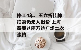 停工4年、五六折挂牌拍卖仍无人出价 上海奉贤这座万达广场二次流拍
