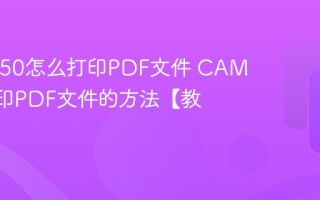 CAM350怎么打印PDF文件 CAM350打印PDF文件的方法【教程】