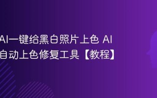 如何用AI一键给黑白照片上色 AI老照片自动上色修复工具【教程】