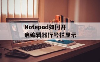 Notepad如何开启编辑器行号栏显示