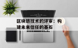 区块链技术的评审：构建未来信任的基石