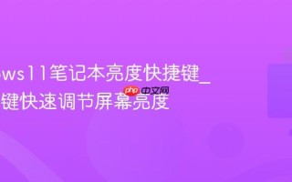 Windows11笔记本亮度快捷键_使用Fn键快速调节屏幕亮度