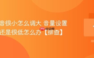 电脑声音很小怎么调大 音量设置最大了还是很低怎么办【排查】