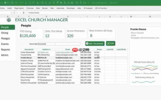 Excel 教堂管理：免费下载模版，轻松管理教会事务