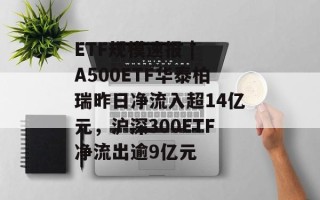 ETF规模速报 | A500ETF华泰柏瑞昨日净流入超14亿元，沪深300ETF净流出逾9亿元