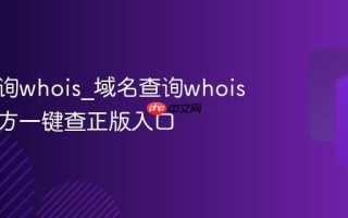 域名查询whois_域名查询whois最准官方一键查正版入口