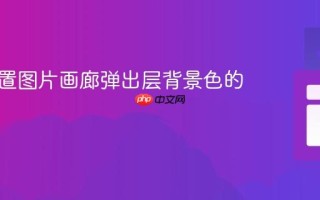 动态设置图片画廊弹出层背景色的教程