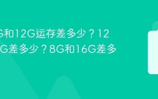 手机8G和12G运存差多少？12G和16G差多少？8G和16G差多少？
