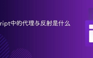 Javascript中的代理与反射是什么？