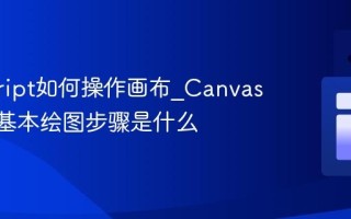 javascript如何操作画布_Canvas API的基本绘图步骤是什么