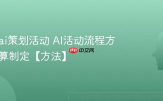 怎么用ai策划活动 AI活动流程方案与预算制定【方法】