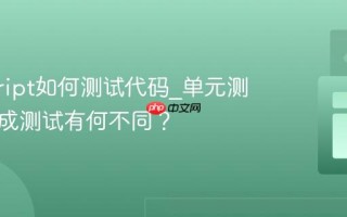 javascript如何测试代码_单元测试与集成测试有何不同？