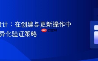 DTO设计：在创建与更新操作中管理差异化验证策略