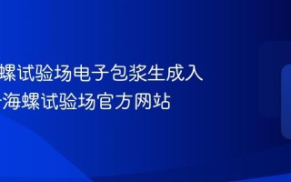 神奇海螺试验场电子包浆生成入口 神奇海螺试验场官方网站