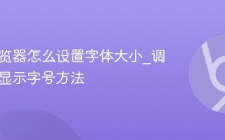 悟空浏览器怎么设置字体大小_调整网页显示字号方法