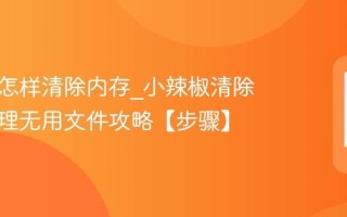 小辣椒怎样清除内存_小辣椒清除内存清理无用文件攻略【步骤】