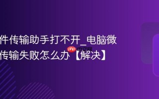 微信文件传输助手打不开_电脑微信文件传输失败怎么办【解决】